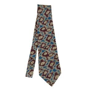 Vintage Woodward All Silk‎ Tie Men's Pattern Burgundy Maroon 100%